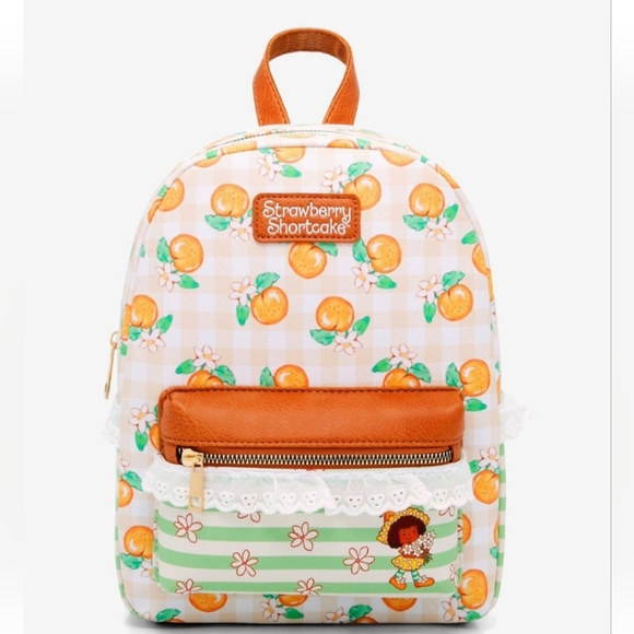 Loungefly Strawberry Shortcake Orange Blossom Mini Backpack. NWT - Picture 1 of 3
